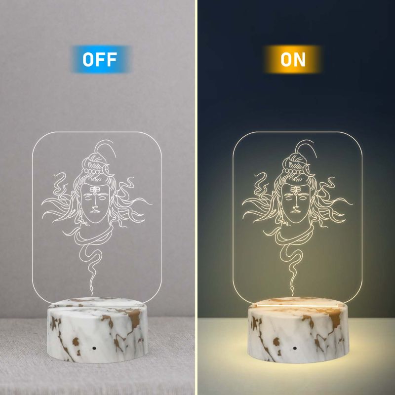 Lord Shiva Design Night Lamp